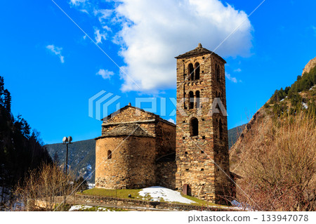 Sant Joan de Caselles Church (12 century) in Canillo, Andorra 133947078