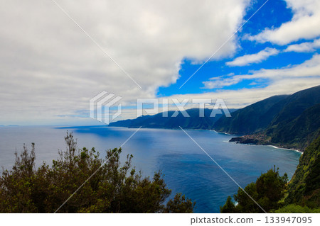 View from Miradouro da Eira da Achada in Ribeira da Janela in Madeira, Portugal 133947095