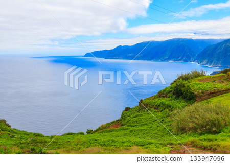 View from Miradouro da Eira da Achada in Ribeira da Janela in Madeira, Portugal View from Miradouro da Eira da Achada in Ribeira da Janela in Madeira, Portugal 133947096