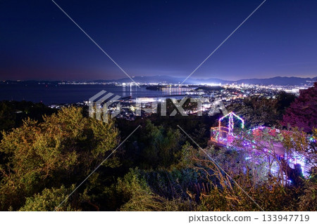從蒲郡市情人丘眺望夜景 133947719