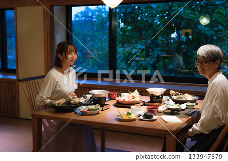 A trip feast for parents and children 133947879