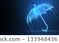 Vector umbrella rain protection. 133948436