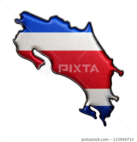 哥斯大黎加國旗圖案地圖胸針 哥斯大黎加國旗圖案地圖胸針 133949733