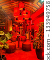 Red Christmas Interior With Festive Ornaments 133949758