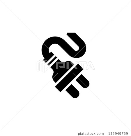 power cable vector icon. computer component icon solid style. perfect use for logo, presentation, website, and more. simple modern icon design glyph style power cable vector icon. computer component icon solid style. perfect use for logo, presentation, website, and more. simple modern icon design glyph style 133949769
