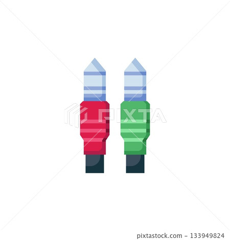 jack cable vector icon. computer component icon flat style. perfect use for logo, presentation, website, and more. simple modern icon design flat style 133949824