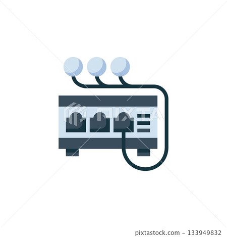 network hub vector icon. computer component icon flat style. perfect use for logo, presentation, website, and more. simple modern icon design flat style 133949832