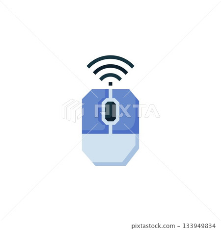 mouse wireless vector icon. computer component icon flat style. perfect use for logo, presentation, website, and more. simple modern icon design flat style mouse wireless vector icon. computer component icon flat style. perfect use for logo, presentation, website, and more. simple modern icon design flat style 133949834