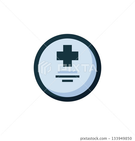 cmos vector icon. computer component icon flat style. perfect use for logo, presentation, website, and more. simple modern icon design flat style 133949850