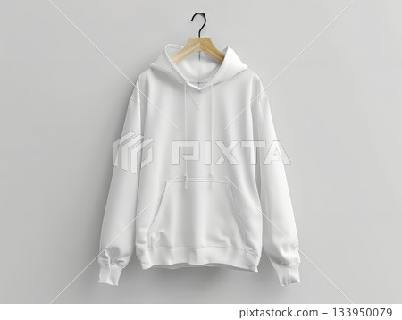 White Hoodie Mockup on Background White Hoodie Mockup on Background 133950079