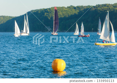 Yachts on sea 133950113