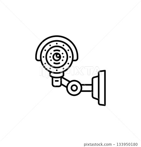 cctv vector icon. real estate icon outline style. perfect use for logo, presentation, website, and more. simple modern icon design line style 133950180