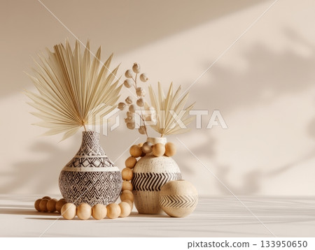Minimal African Ceramic Arrangement Minimal African Ceramic Arrangement 133950650