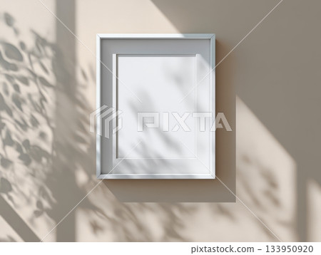 White Frame on Colorful Pastel Striped Background White Frame on Colorful Pastel Striped Background 133950920