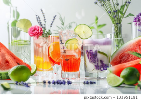 Sunny Watermelon Citrus Drinks Sunny Watermelon Citrus Drinks 133951181