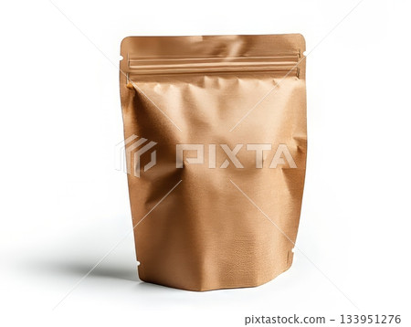 Brown kraft stand-up pouch Brown kraft stand-up pouch 133951276