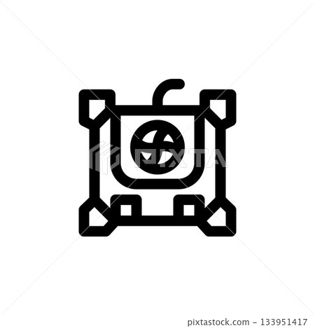cooling pad vector icon. computer component icon outline style. perfect use for logo, presentation, website, and more. simple modern icon design line style cooling pad vector icon. computer component icon outline style. perfect use for logo, presentation, website, and more. simple modern icon design line style 133951417
