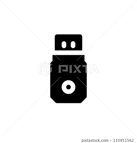 flash disk vector icon. computer component icon solid style. perfect use for logo, presentation, website, and more. simple modern icon design solid style flash disk vector icon. computer component icon solid style. perfect use for logo, presentation, website, and more. simple modern icon design solid style 133951562