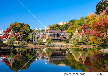 Higo Hosokawa Garden in autumn colors, Bunkyo Ward, Tokyo Higo Hosokawa Garden in autumn colors, Bunkyo Ward, Tokyo 133951602