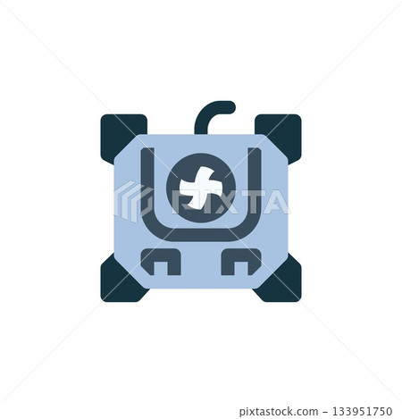 cooling pad vector icon. computer component icon flat style. perfect use for logo, presentation, website, and more. simple modern icon design flat style 133951750