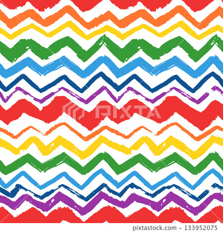Bright seamless chevron vector pattern for kids clothing design and backgrounds Bright seamless chevron vector pattern for kids clothing design and backgrounds 133952075