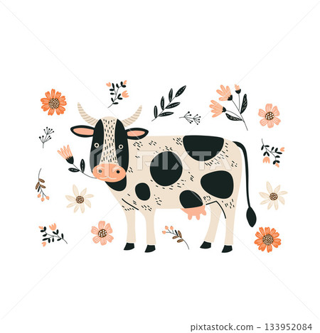 cow, animal, vector 133952084