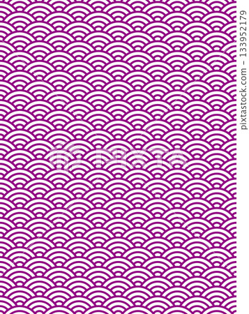 Purple Seigaiha pattern Purple Seigaiha pattern 133952179