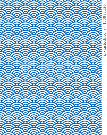 Blue Seigaiha pattern Blue Seigaiha pattern 133952180