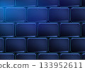 Abstract blue glass bricks background concept series  133952611