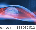 Graphical Digital Technology World Background concept series  133952612