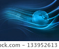 Graphical digital technology world background concept series  133952613