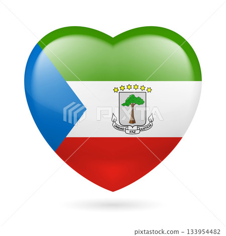 Heart Icon of Equatorial Guinea 133954482
