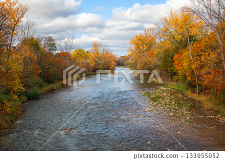 Grand River in Paris Ontario Canada 133955052