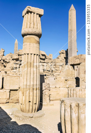 Obelisk of the Karnak temple, Luxor, Egypt, Obelisk of the Karnak temple, Luxor, Egypt, 133955335