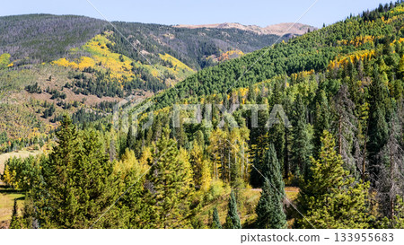Landscape in Rocky Mountains in Colorado, USA. 133955683