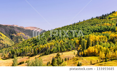Landscape in Rocky Mountains in Colorado, USA. 133955685