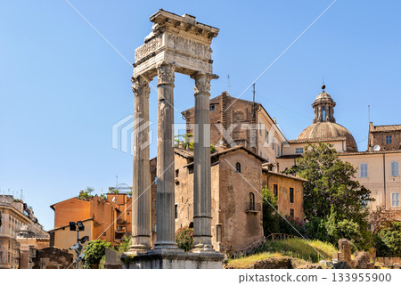 Temple of Vesta in Rome, Italy Temple of Vesta in Rome, Italy 133955900