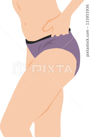 成功節食的女人的插圖 成功節食的女人的插圖 133955936