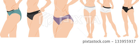 成功節食的女人的插圖 成功節食的女人的插圖 133955937