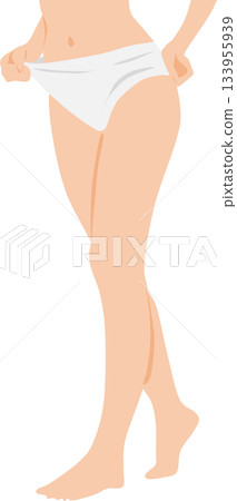 成功節食的女人的插圖 成功節食的女人的插圖 133955939