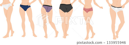 Illustration of a woman who succeeded in dieting Illustration of a woman who succeeded in dieting 133955946