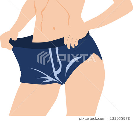 成功節食的女人的插圖 成功節食的女人的插圖 133955978