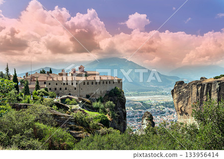 The Holy Monastery of St. Stephen, Meteora, Greece. The Holy Monastery of St. Stephen, Meteora, Greece. 133956414