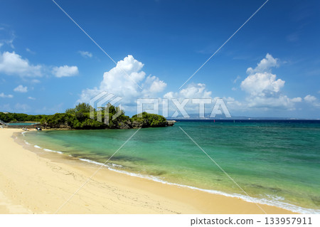 The beautiful beaches of Seragaki, Onna Village, one of Okinawa's leading resort areas The beautiful beaches of Seragaki, Onna Village, one of Okinawa's leading resort areas 133957911