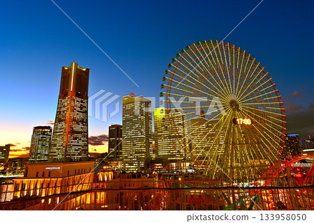 Yokohama Minato Mirai night view 133958050