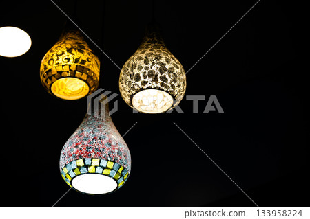 lamp floating in the dark lamp floating in the dark 133958224