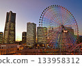 Evening scenery of Minato Mirai 133958312