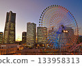 Evening scenery of Minato Mirai 133958313