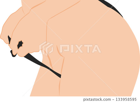 女人在內衣中的插圖 女人在內衣中的插圖 133958595