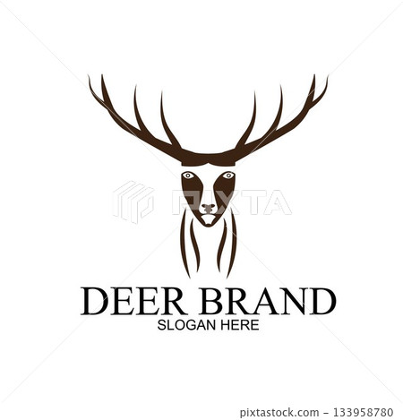 Deer vector icon illustration design 133958780